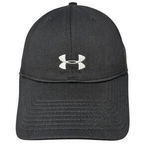 Under Armour Baseball Cap Black One Size Adjustable Embroidered 6 Panel